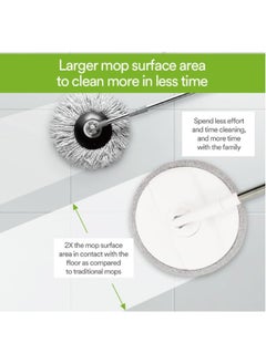 Scotch Brite Scotch-Brite 2-in-1 Bucket Spin Mop set  includes  mop with stick  bucket  mop refill   1 set pack   360 easy all-around cleaning   Cleaning Mop   rinsing and drying in a single bucket   Floors  - Image 3