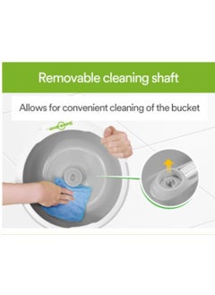 Scotch Brite Scotch-Brite 2-in-1 Bucket Spin Mop set  includes  mop with stick  bucket  mop refill   1 set pack   360 easy all-around cleaning   Cleaning Mop   rinsing and drying in a single bucket   Floors  - Image 4