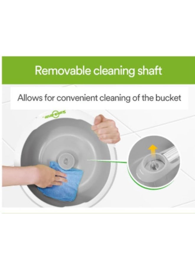 Scotch Brite - Scotch-Brite 2-in-1 Bucket Spin Mop set  includes  mop with stick  bucket  mop refill   1 set pack   360 easy all-around cleaning   Cleaning Mop   rinsing and drying in a single bucket   Floors - Image 1