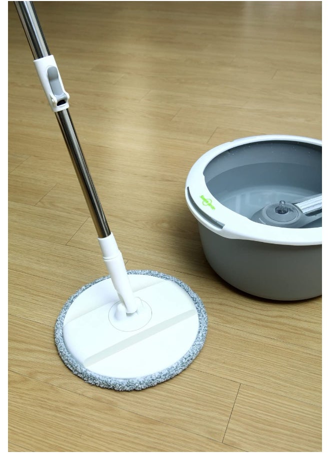 Scotch Brite - Scotch-Brite 2-in-1 Bucket Spin Mop set  includes  mop with stick  bucket  mop refill   1 set pack   360 easy all-around cleaning   Cleaning Mop   rinsing and drying in a single bucket   Floors - Image 1