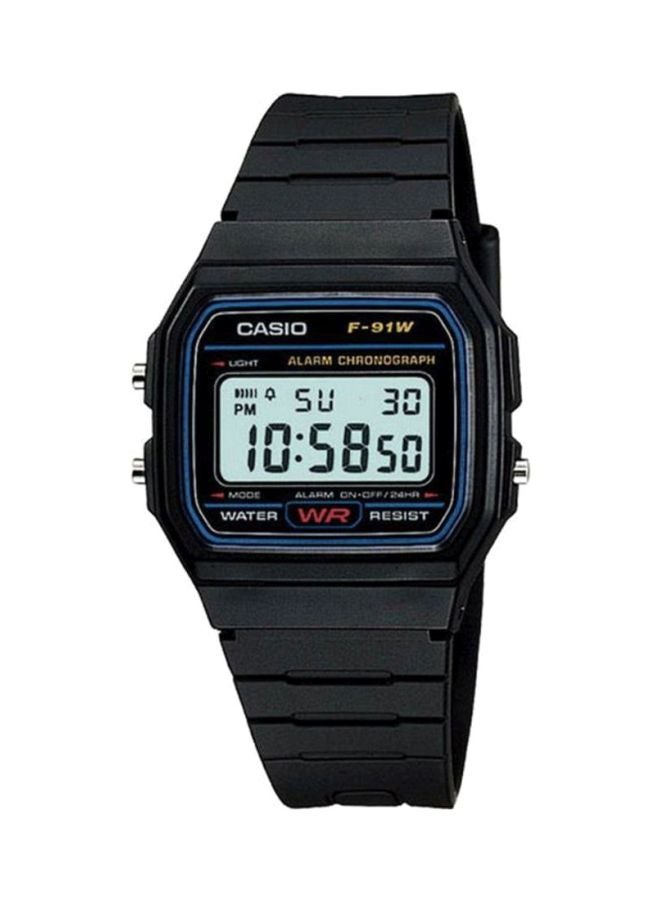 CASIO Men Vintage Digital Watch F-91W-1SDG - 35 mm - Black - Image 1