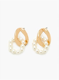 FOREVER 21 Faux Pearl Chain Drop Earrings  - Image 3