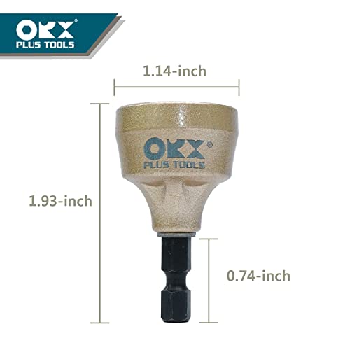 ORX PLUS TOOLS ORXPLUS Tools Deburring External Chamfer Tool, Tungsten Blade, Deburring Drill Bit, Remove Burr Tools Suitable on Stainless Rod, Thread and Pipe for Fit 1/8"-3/4"(3mm-19mm) - Image 5