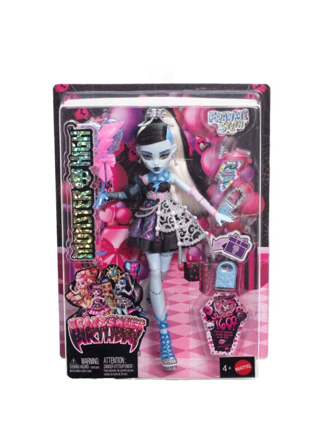 MONSTER HIGH دمية فرانكي شتاين من مونستر هاي لعيد الميلاد المخيف الحلو - Image 1