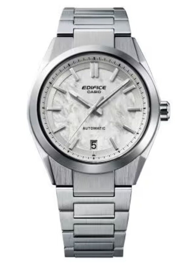 Casio Edifice EFK-100D-7ADR Men’s Automatic Watch – Silver Electroformed Textured Dial, Raised Silver Indexes with Lume, Sapphire Crystal, See-Through Case Back, 100 m Water Resistance - Image 1