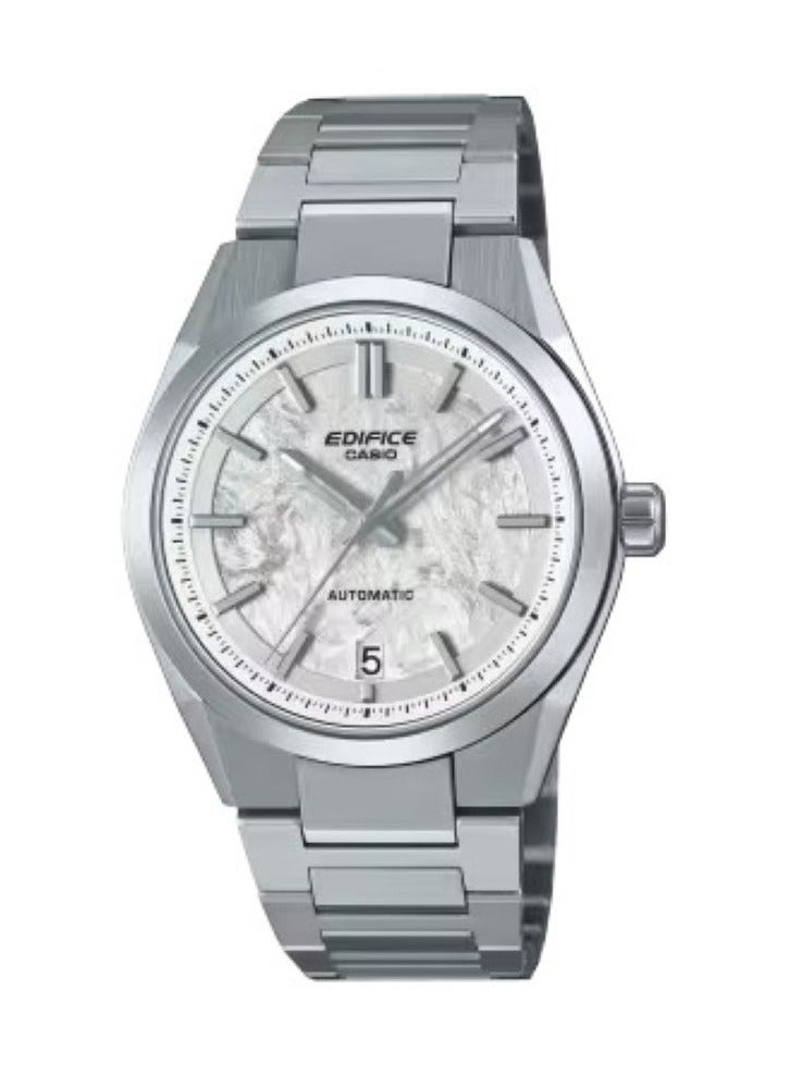 Casio Edifice EFK-100D-7ADR Men’s Automatic Watch – Silver Electroformed Textured Dial, Raised Silver Indexes with Lume, Sapphire Crystal, See-Through Case Back, 100 m Water Resistance - Image 2