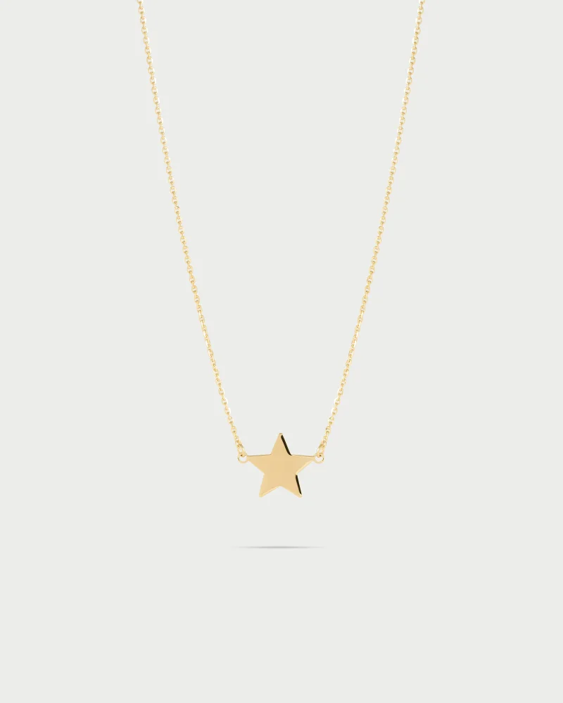 Rue Des Mill Choker 1 Subject Star - Yellow Gold / Without engraving