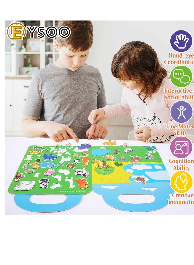 EYSOO Busy Books 6 Pack Sticker Books Kids Reusable Stickers Quiet Books Busy Books for Toddlers Activity Books Stickers Books for Boys Girls - Image 5