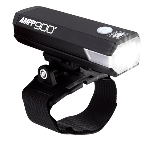 CATEYE AMPP USB Rechargeable Bike Headlight AMPP900 Helmet Mount - Image 1
