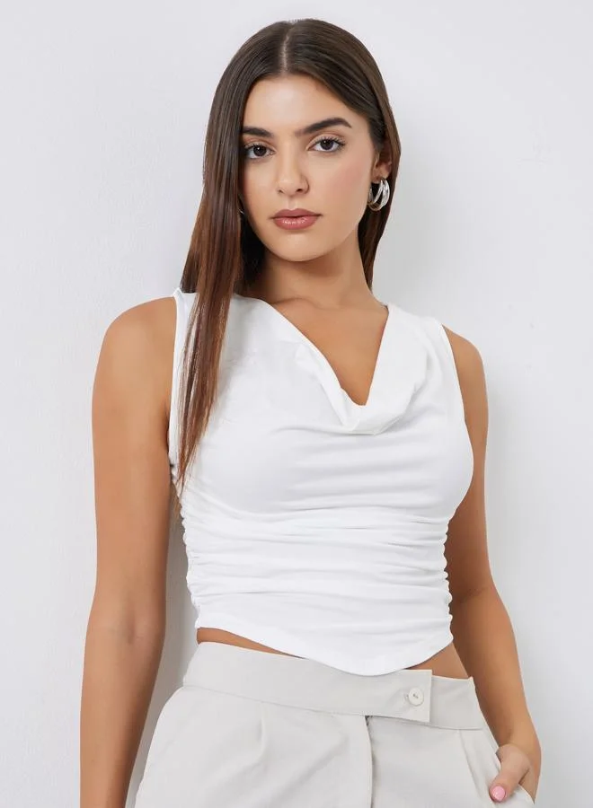Styli White Sleeveless Cami Top