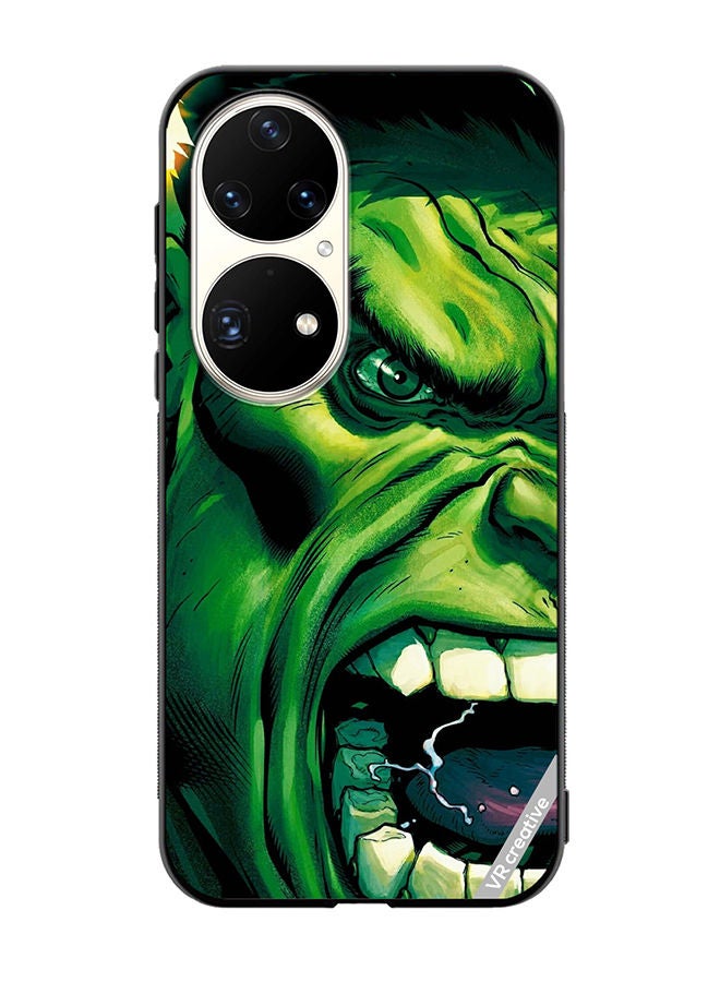 VR CREATIVE Protective Case Cover For Huawei P50 Pro Hulk Face Design Multicolour - Image 1