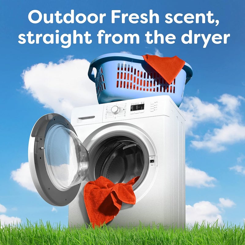 Fabric Softener and Dryer Sheets, Outdoor Fresh, 240 Count - Image 4