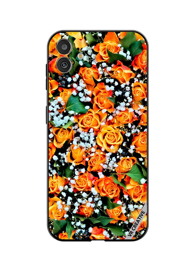 VR CREATIVE Protective Case Cover For Samsung Galaxy M13 5G Real Flower Design Multicolour - Image 1