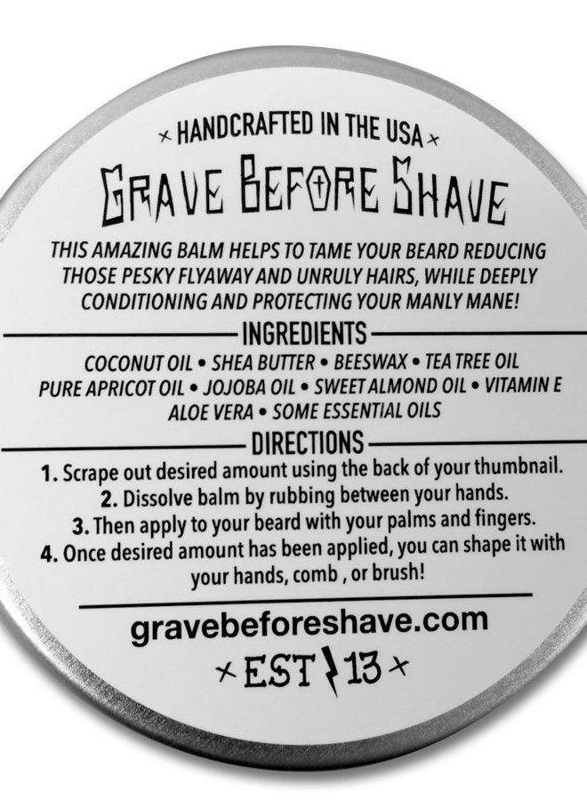 GRAVE BEFORE SHAVE ™ Head Hunter Beard Balm (Tropical summer aroma) (4 oz.) - Image 2