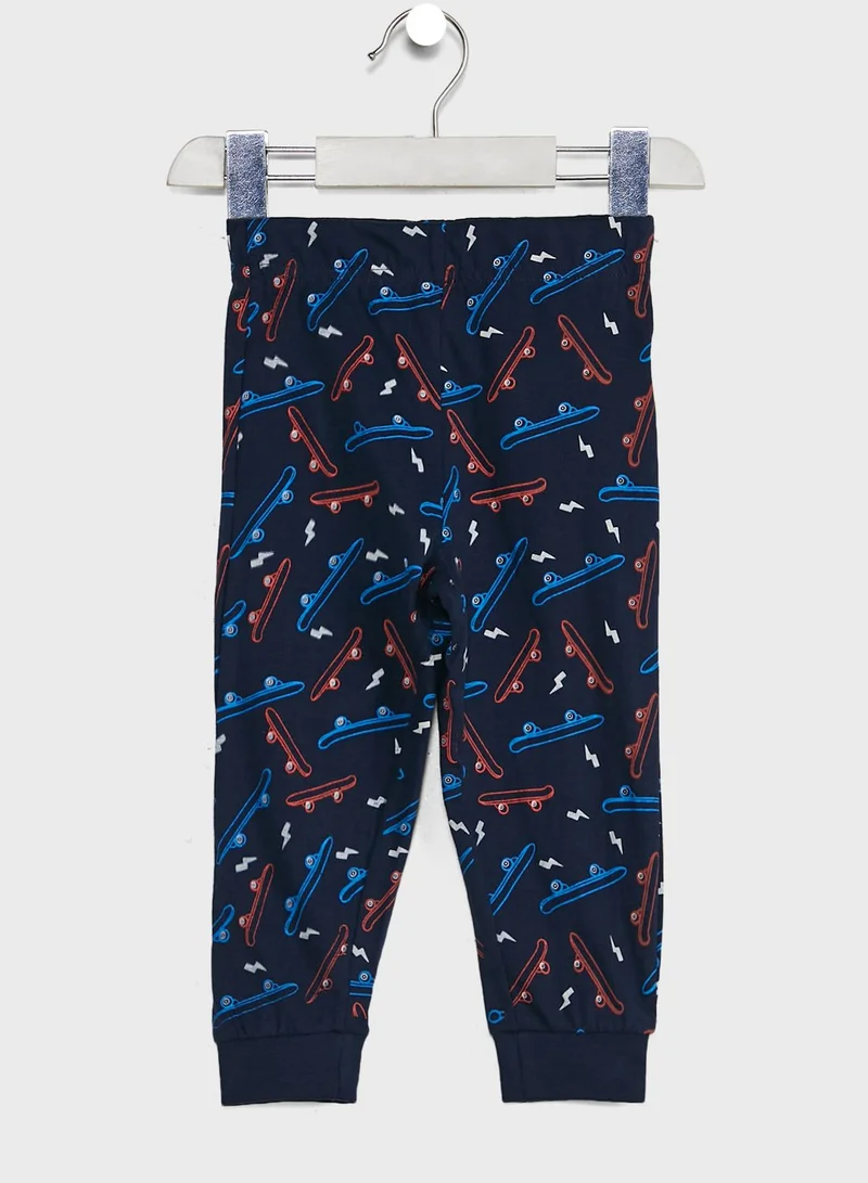Ripples Printed Pants Set
