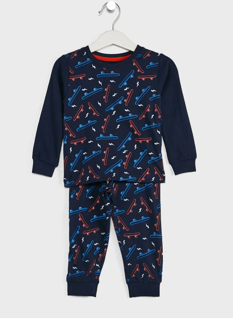 Ripples Printed Pants Set