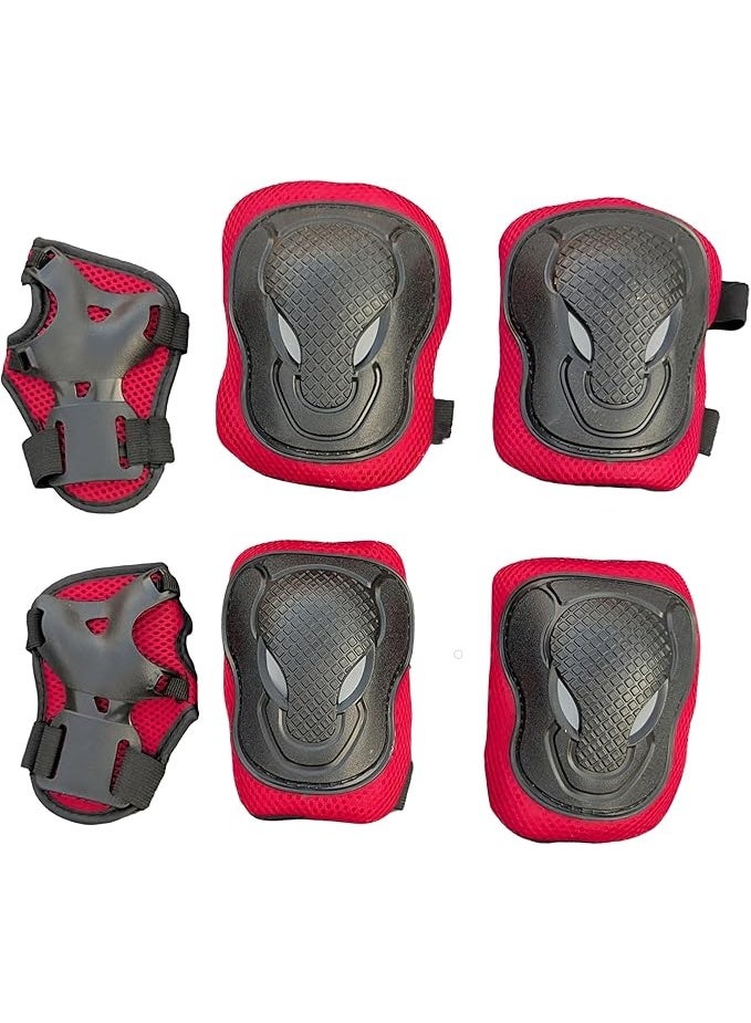 معدات حماية للأطفال – واقيات ركبة وكوع ومعصم | 6 قطع مبطنة عالية الجودة - Image 1