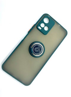 erorex Protective Case Cover For Vivo Y21s With Magnetic Ring Holder Green  - Image 2