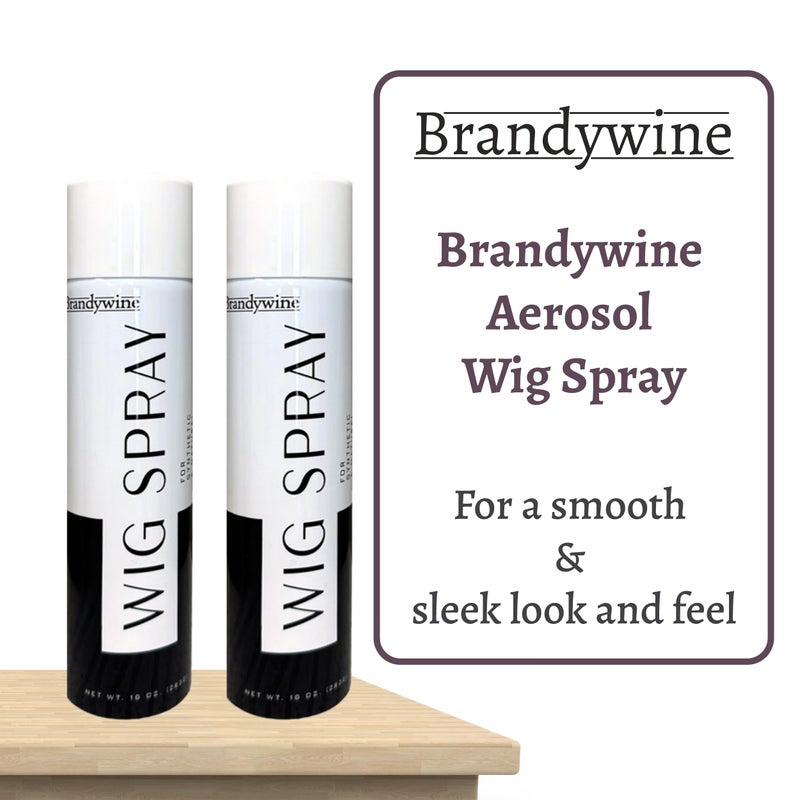 Brandywine Wig Spray, Aerosol Type, For Synthetic & Natural Hair, Medium & Flexible Hold - 10 Fl Oz (2 Pack) - Image 2