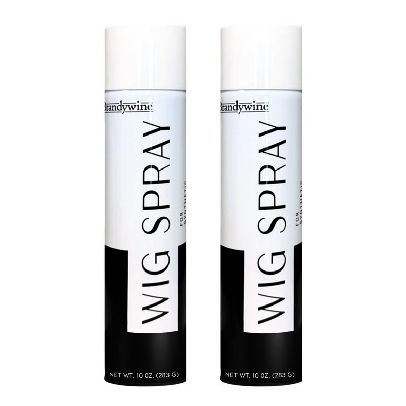 Brandywine Wig Spray, Aerosol Type, For Synthetic & Natural Hair, Medium & Flexible Hold - 10 Fl Oz (2 Pack) - Image 1