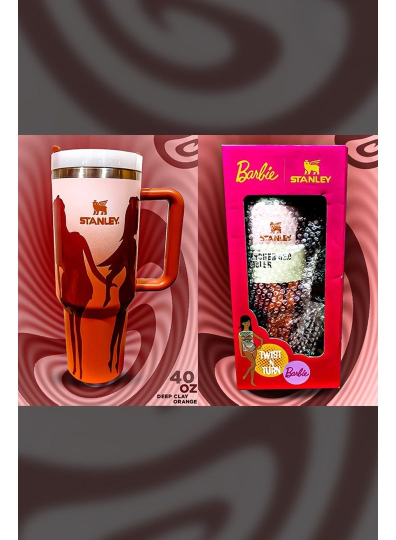 Stanley x Barbie 40oz Tumbler – Limited Edition Stainless Steel Travel Mug with Reusable Straw | Leakproof FlowState Lid & Double-Wall Vacuum Insulation | Keeps Drinks Hot for 16 Hours & Cold for 24 Hours | BPA-Free, Eco-Friendly & Dishwasher Safe | Slim Base Fits Most Car Cup Holders & Ergonomic Handle for Office, Home & Travel - Image 4