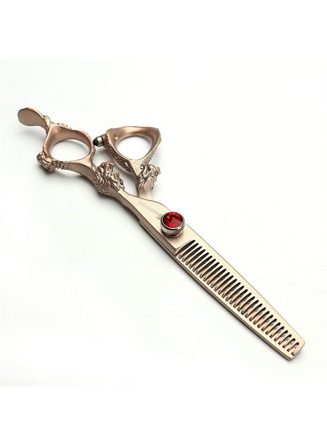 AXEMOORE مقص تصفيف الشعر الياباني 440C باللون الوردي الذهبي لمصففي الشعر المحترفين - Image 4