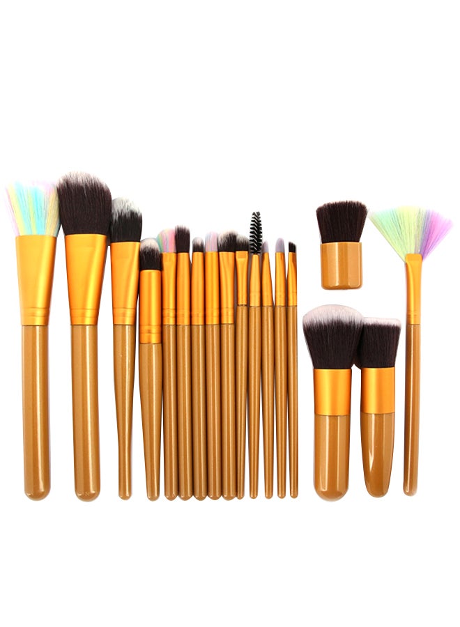 18-Piece Makeup Brush Set Multicolour