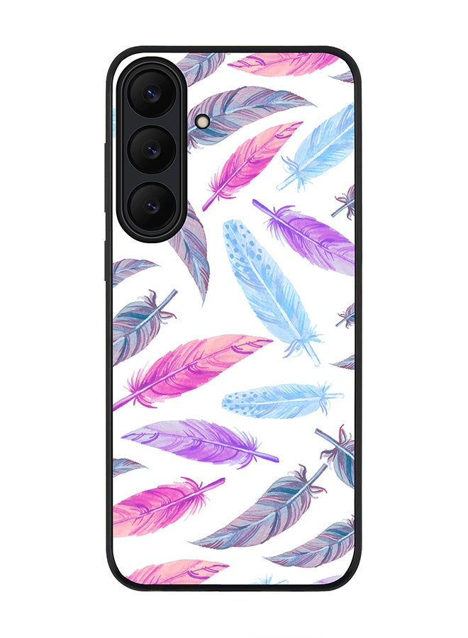 Stylizedd For Samsung Galaxy S25 FE Case,Slim fit Camera Protection, Shockproof Thin Phone cover  - Feather Colors - Image 1
