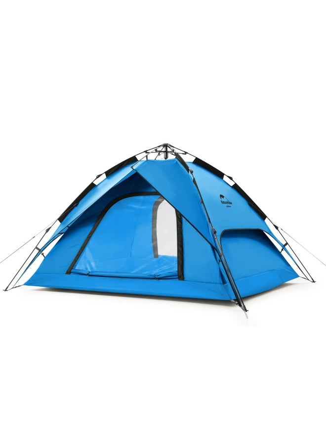 Naturehike - Automatic Tent For 3-4 People | Camping Tent | Dome Shape | Size: 4-Person | Uv Protection, Waterproof, Easy Setup | Color - Blue - Image 1