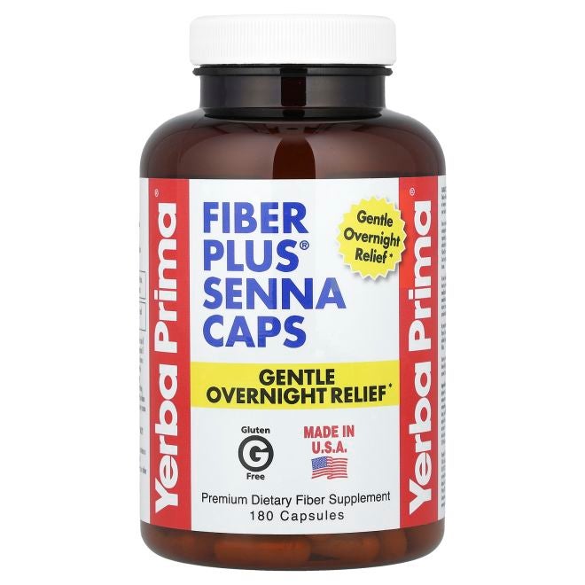 Yerba Prima Fiber Plus® Senna Caps 180 Capsules - Image 1