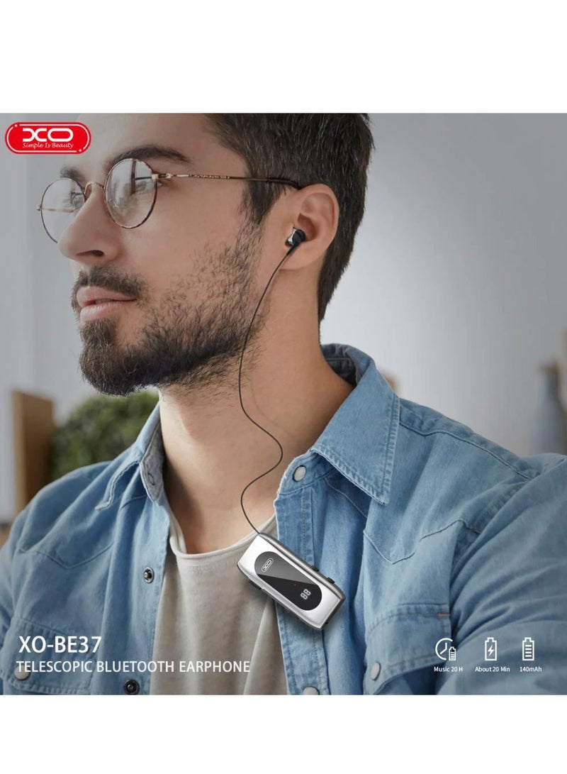سماعة أذن لاسلكية XO BE37 ذات عمر طويل للغاية مع شاشة رقمية