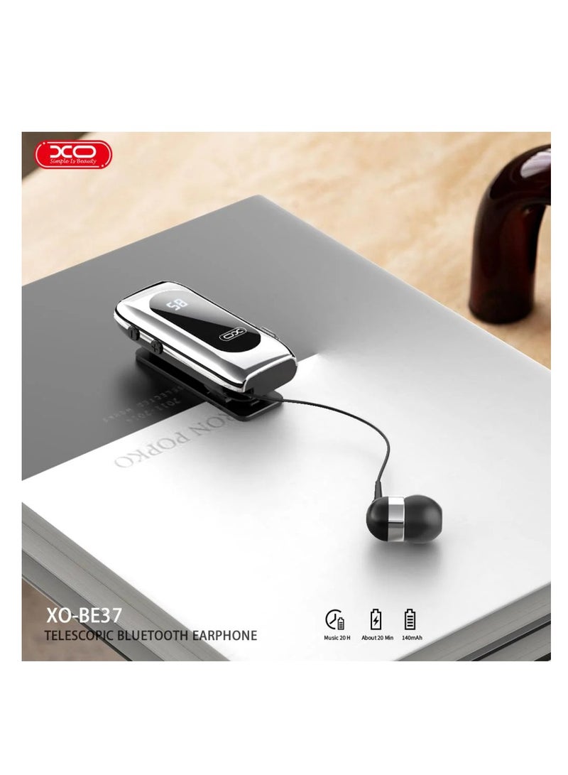 سماعة أذن لاسلكية XO BE37 ذات عمر طويل للغاية مع شاشة رقمية