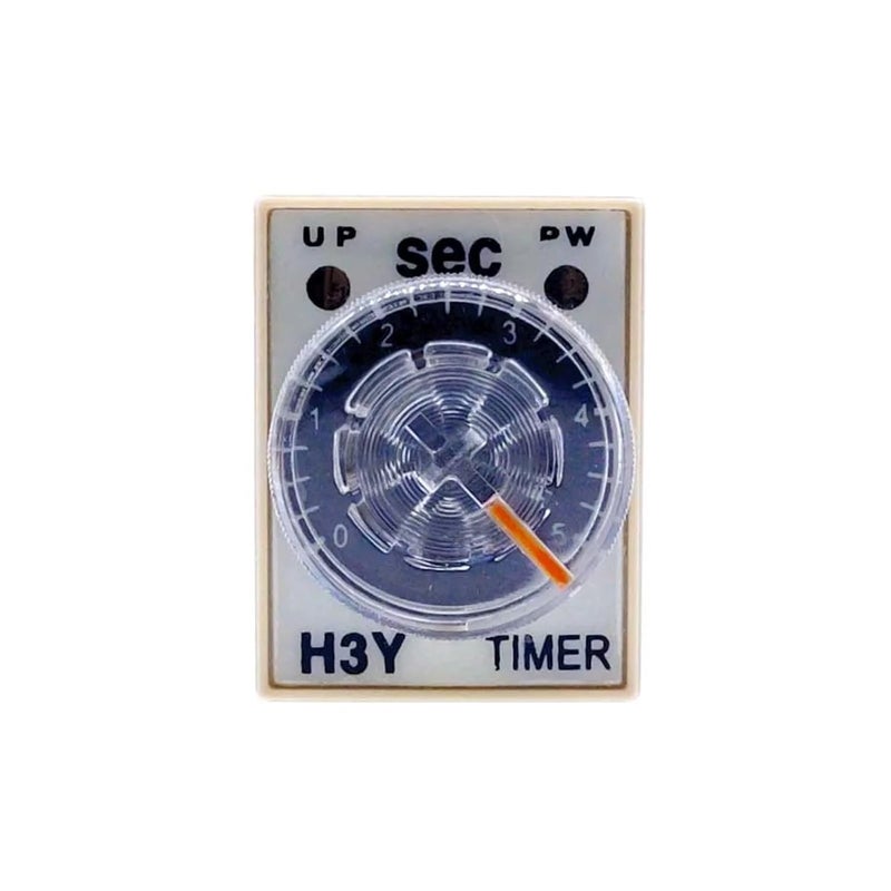 قطعة واحدة H3Y-4 AC110V 220V مؤقت تأخير تشغيل الطاقة بمفتاح دوار 1S/5S/10S/30S/60S/5M/10M/30M/60M (0-1 ثانية AC110V) - Image 5