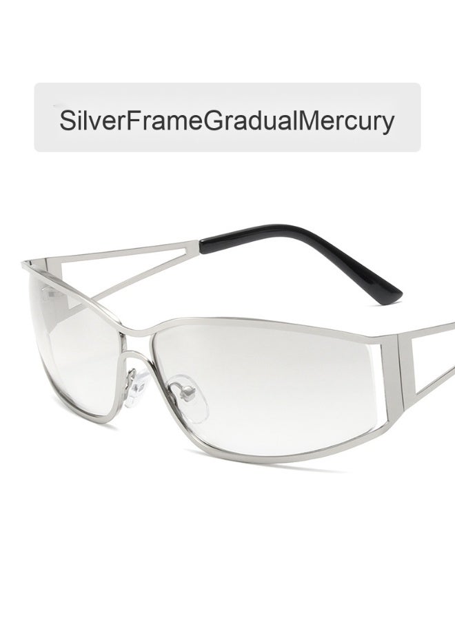 Retro Y2K Small Face Cut-Out Hollow Sunglasses - European and American Style