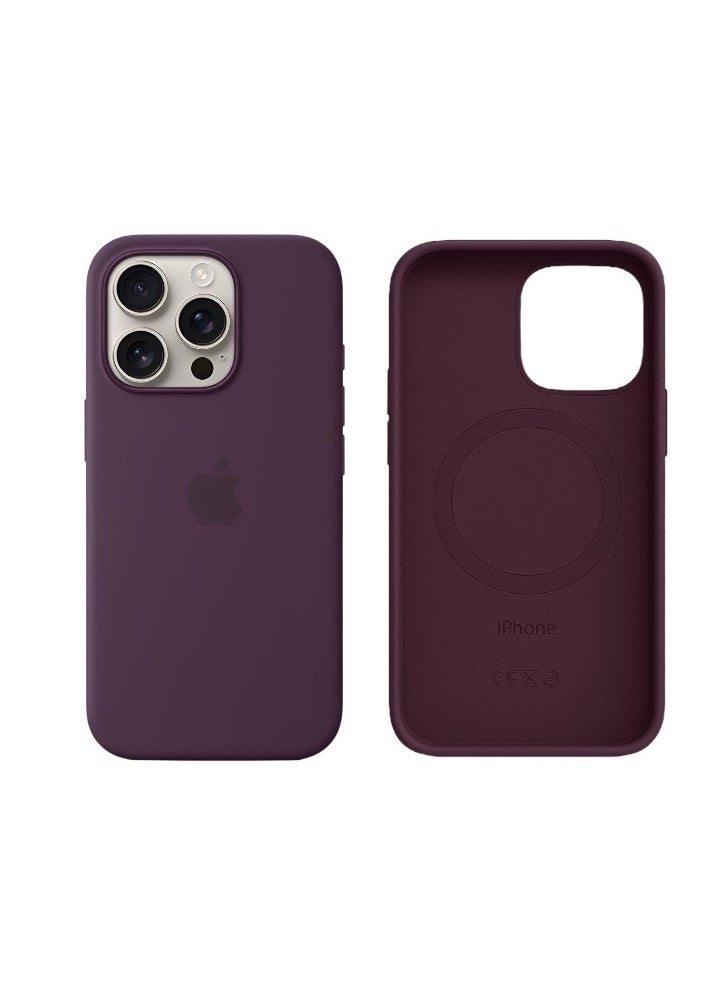 Apple Brand - Silicone Case for iPhone 16 Pro Max - With MagSafe Support and Strong Protection - Image 1