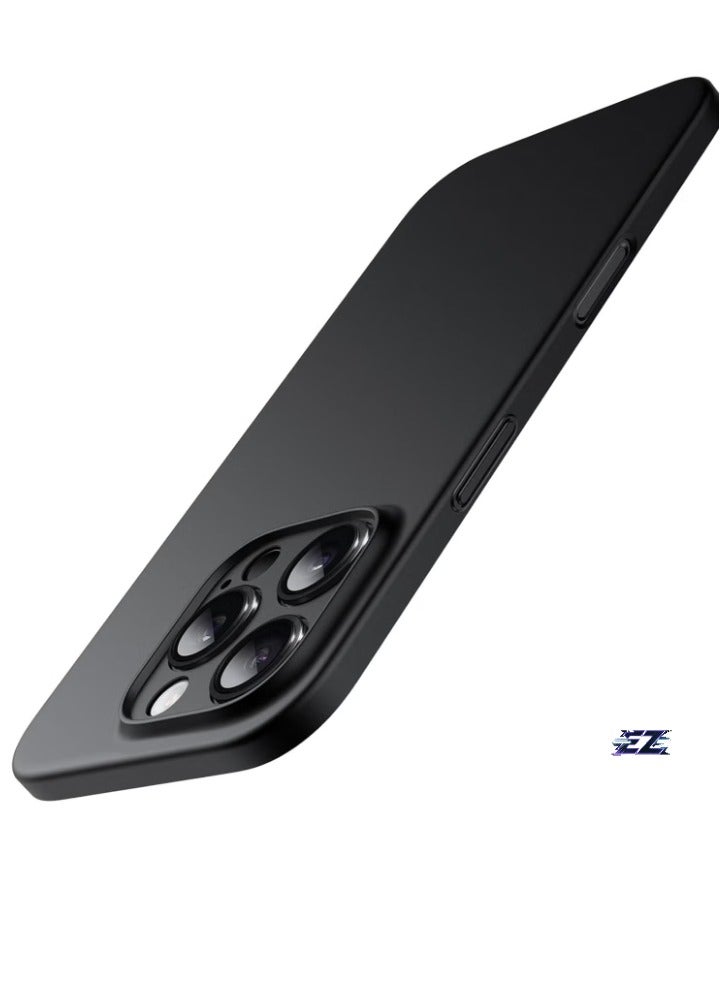 ELTRAZONE Ultra-Slim 0.35mm Case for iPhone 16 Pro Max (6.9 Inch) – Lightweight Matte Finish, Full Camera Lens Protection, Minimalist Hard Cover (Black) – Sleek, Durable, and Shockproof Design - Image 1