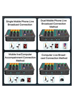 KASTWAVE Professional Audio Mixer, Podcast Equipment Bundle, Audio Interface with DJ Mixer Live Sound Card Effects and Voice Changer, for PC/Laptop/Phone/Streaming/Podcasting/Gaming  - Image 5