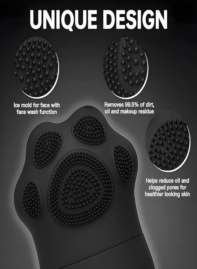 VALKYRIE Ice Roller With Scrubber For Face Eyes and Neck To Brighten Skin & Enhance Your Natural Glow/Reusable Facial Treatment to Tighten & Tone Skin & De-Puff The Eye Area (BLACK-PRIMIUM) - Image 3