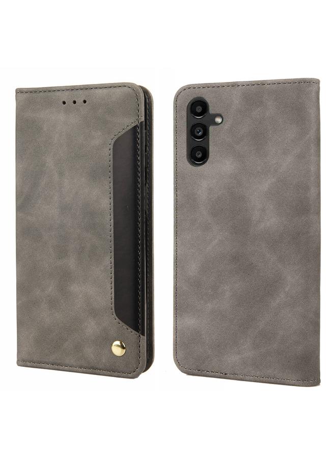 اس-توب جراب لهاتف Samsung Galaxy A35 مصنوع من الجلد المرن - Image 1