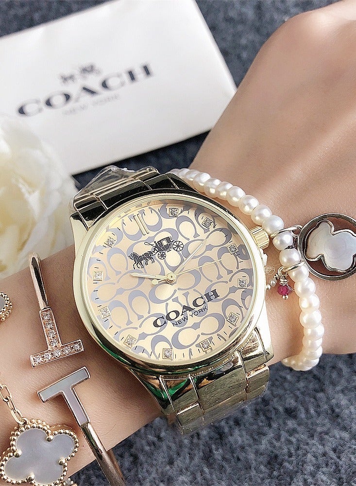 New Diamond Business Waterproof Watch Women's Men's Fashion Watch Quartz Watch  - Image 2