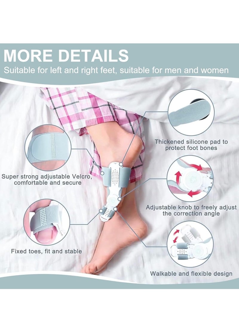 تصحيح التهاب الإبهام القابل للتعديل، دعامة إبهام مع مقبض للرجال والنساء، لتخفيف ألم إصبع القدم الكبير، جهاز تقويم القدم للأقدام اليسرى واليمنى، مع وسادة مريحة وفعالة - Image 5