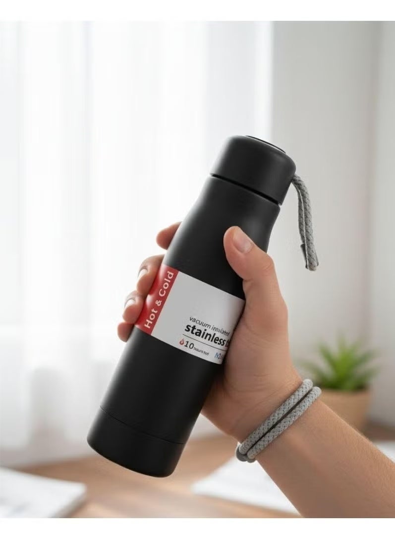 Thermal mug and flask, thermal bottle, tea and coffee thermos that keeps drinks hot or cold. Vacuum-insulated, made of 304 stainless steel, suitable for travel and hot and cold beverages. Features a leak-proof design. - Image 2
