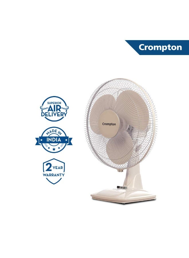 Crompton Hiflo Neo 16-Inch Table Fan 400mm (kd White) | High speed | smooth oscillations | Thermal overload protection for long lasting motor - Image 4