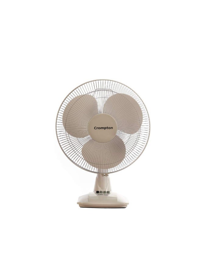 Crompton Hiflo Neo 16-Inch Table Fan 400mm (kd White) | High speed | smooth oscillations | Thermal overload protection for long lasting motor - Image 1