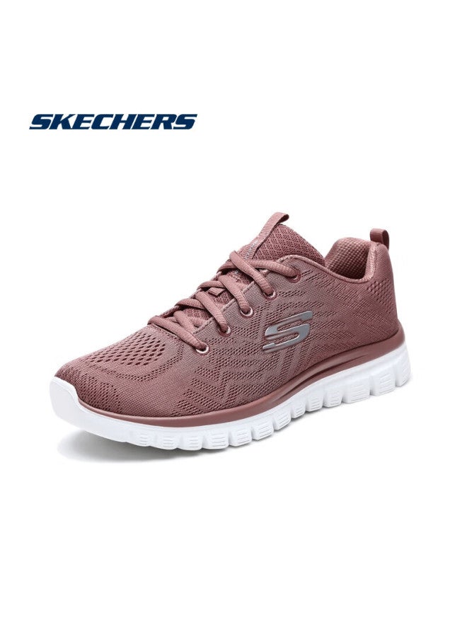 SKECHERS أحذية جري للرجال والنساء من سكيشرز، أحذية سفر، أحذية رياضية قابلة للتنفس، أحذية مريحة للمشي للأمهات، 12615 - Image 3