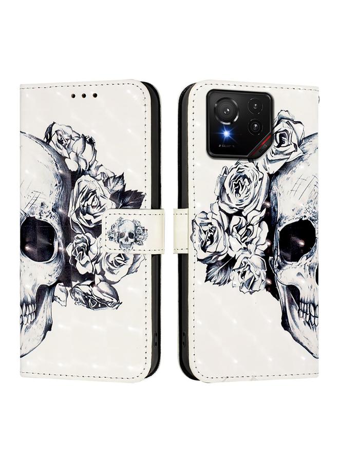 اس-توب جراب لهاتف Asus ROG Phone 9 / 9 Pro، جراب جلدي أفقي قابل للطي برسومات ثلاثية الأبعاد - Image 2