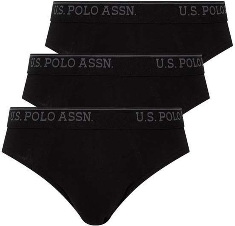 U.S. Polo Assn. 3 Piece Cotton Men's Briefs - Image 1