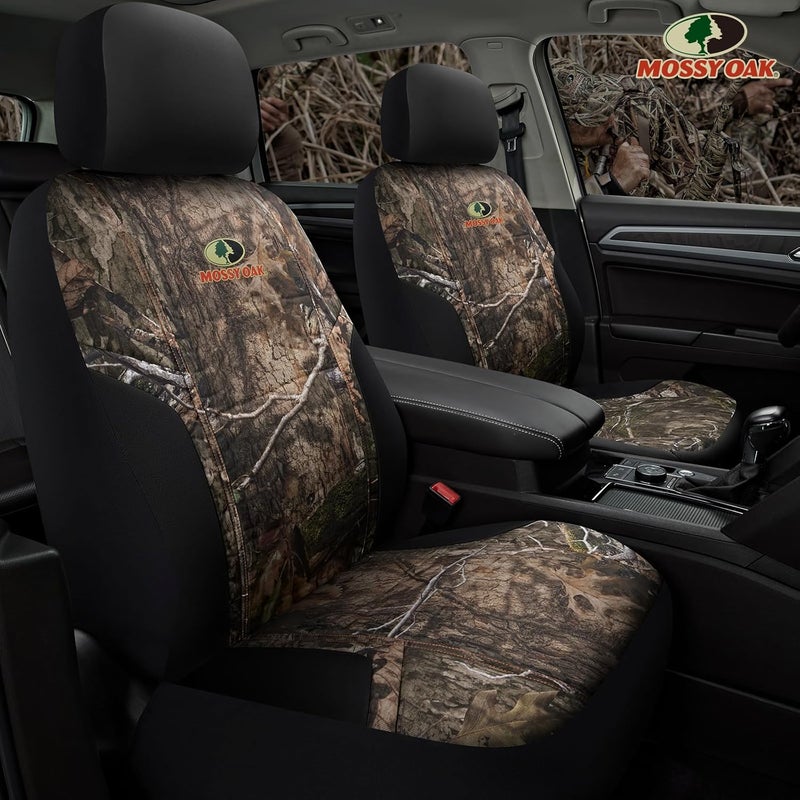 Mossy Oak Low Back Camo Seat Covers - Airbag Compatible, Universal Fit for Most Bucket Seats - Image 2