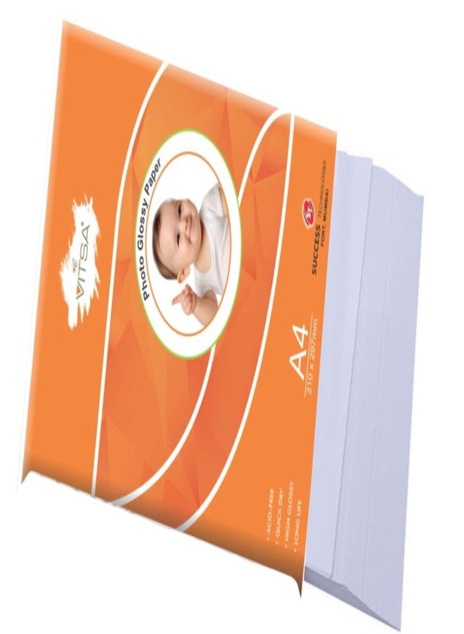 VITSA Photo Glossy Paper for Inkjet Photo Printing - A4 size - 180gsm (Pack of 20) - Image 4