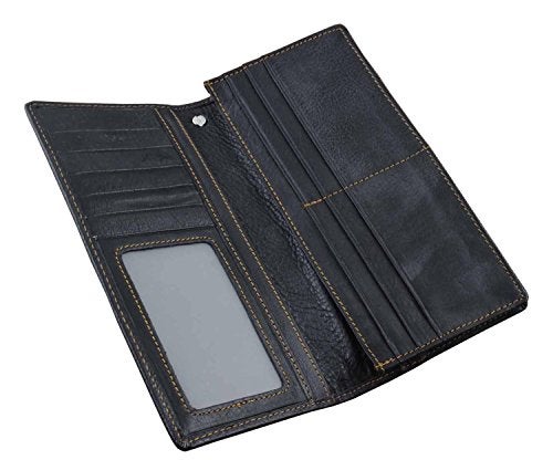 vogueteen Real Leather Mens Biker Card/Money Long Wallet Purse W/Jeans Key Chain - Image 3